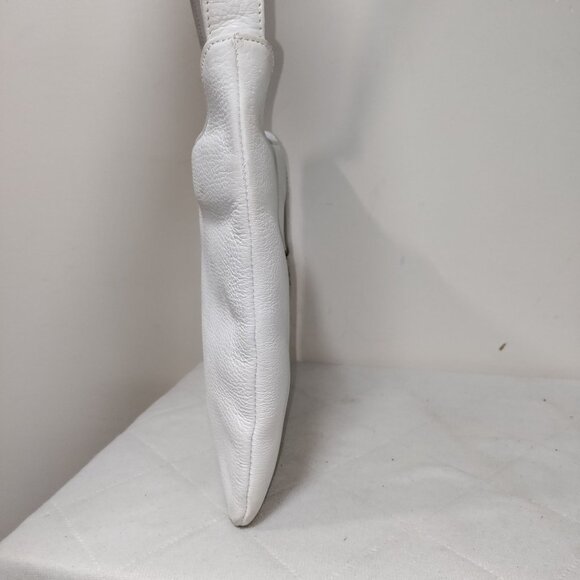 The Sak White Leather With Logo Charm Crossbody Shoulder Bag - Picture 7 of 11